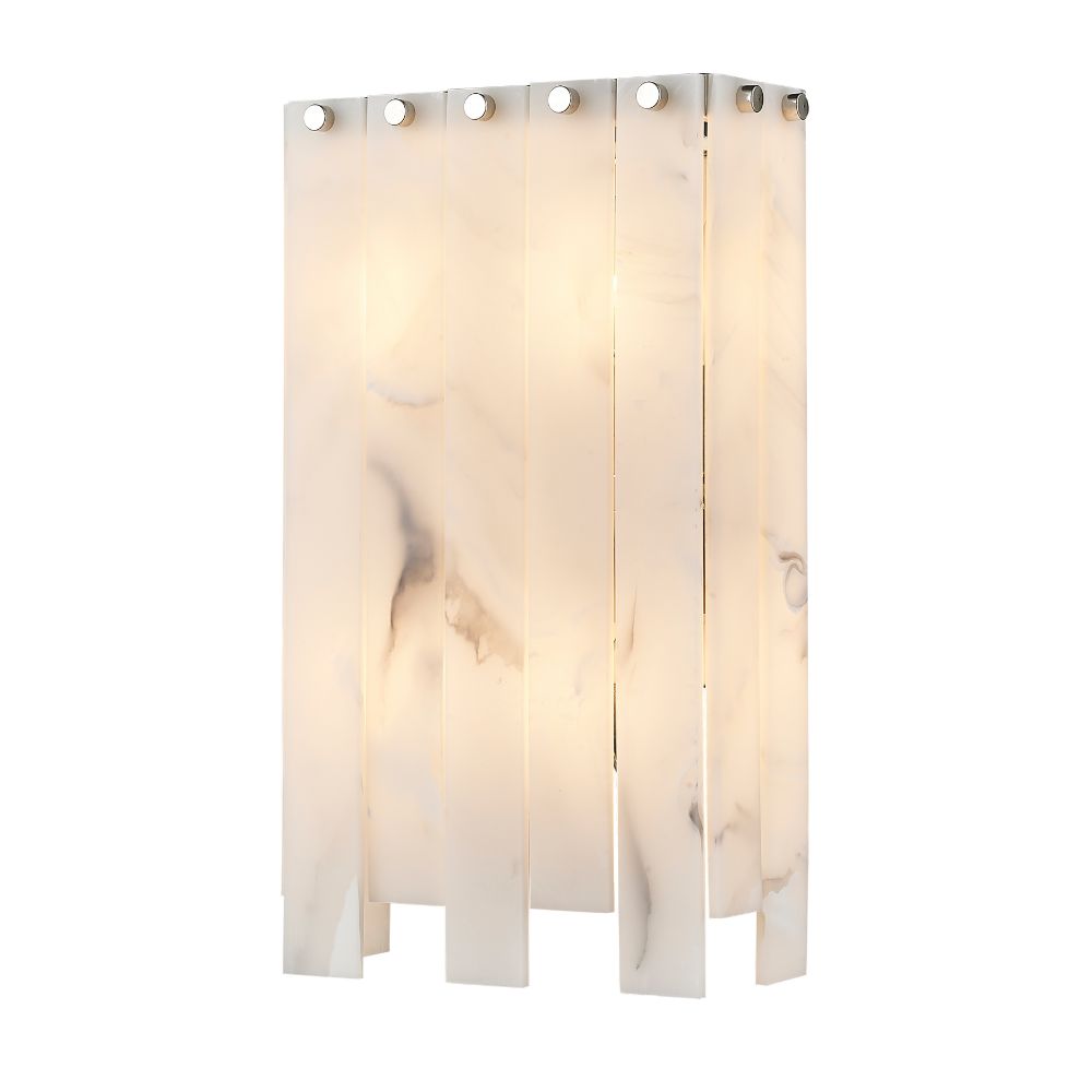 Z-lite 345-4S-PN 4 Light Wall Sconce in Polished Nickel