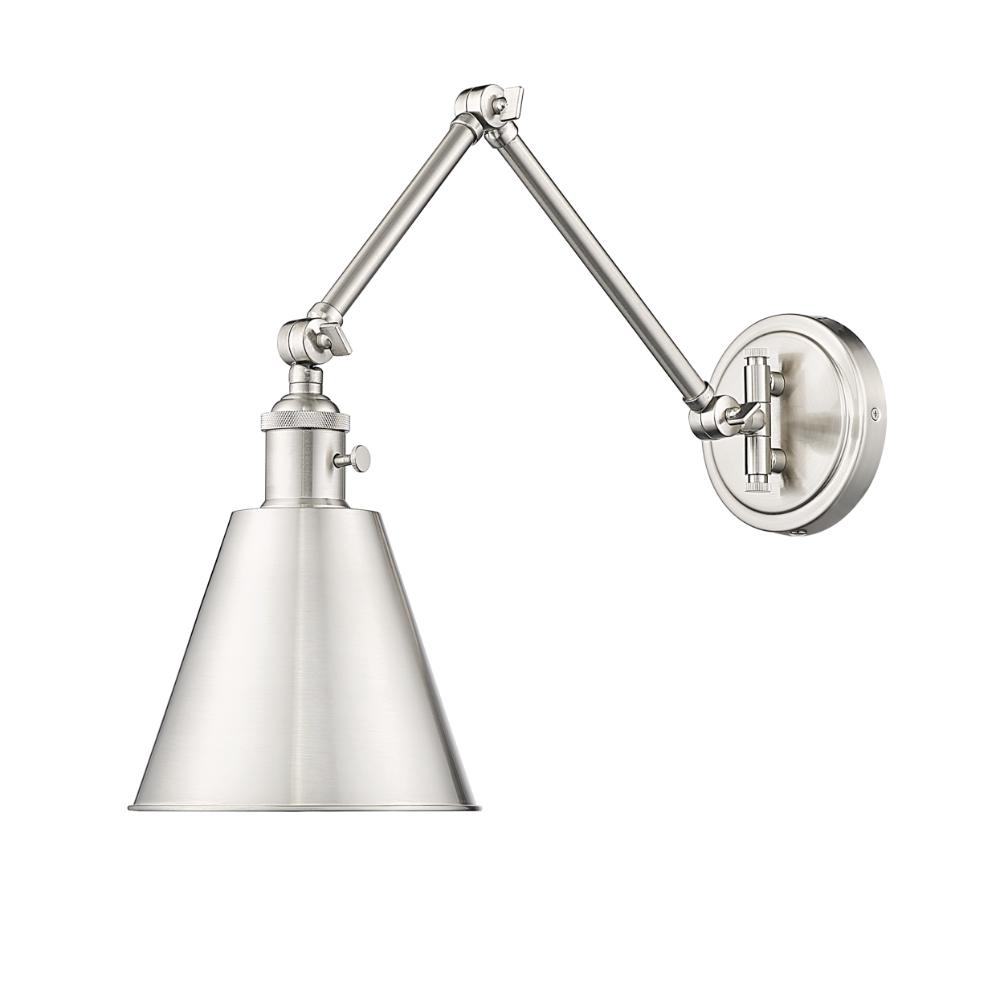 Z-Lite 349S-BN 1 Light Wall Sconce in Brushed Nickel