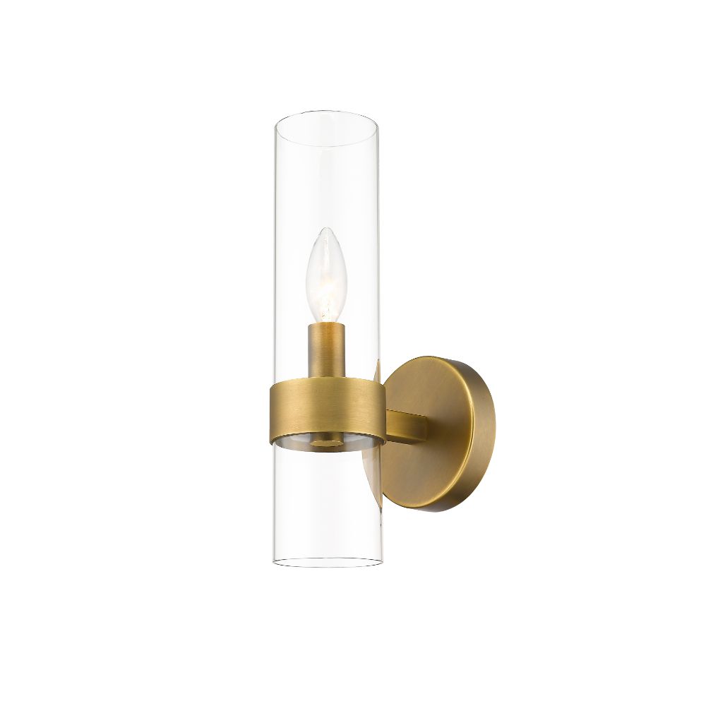 Z-Lite 4008-1S-RB 1 Light Wall Sconce in Rubbed Brass