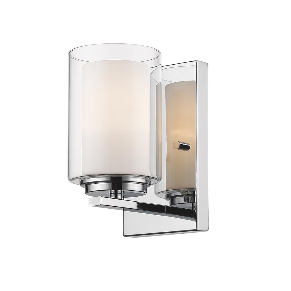 Z-Lite 426-1S-CH Willow 1 Light Wall Sconce in Chrome