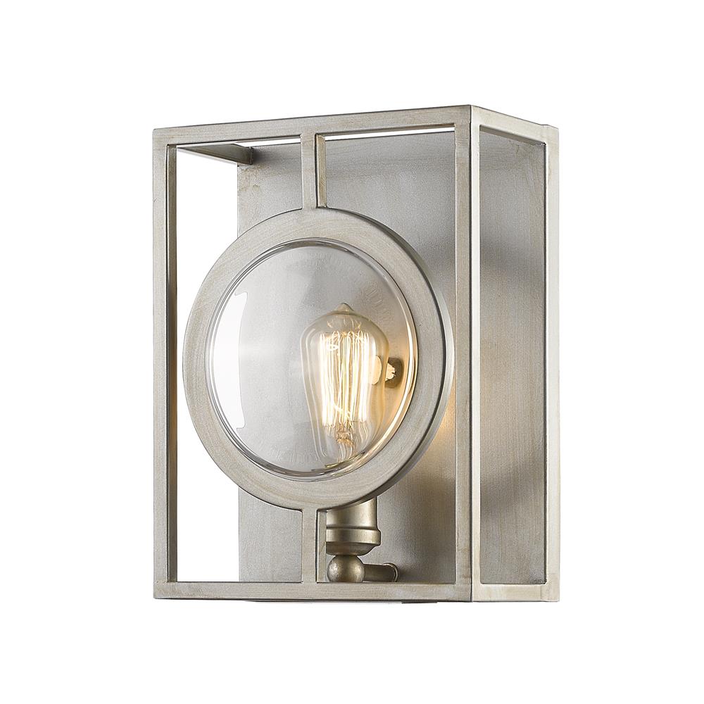 Z-Lite 448-1S-B-AS Port 1 Light Wall Sconce in Antique Silver