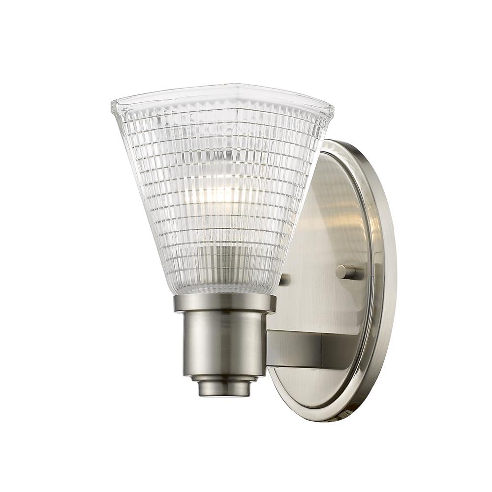 Z-Lite 449-1S-BN Intrepid 1 Light Wall Sconce in Brushed Nickel