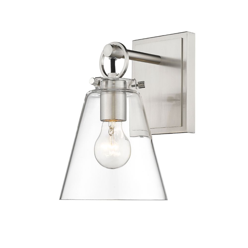 Z-Lite 483-1S-BN 1 Light Wall Sconce in Brushed Nickel