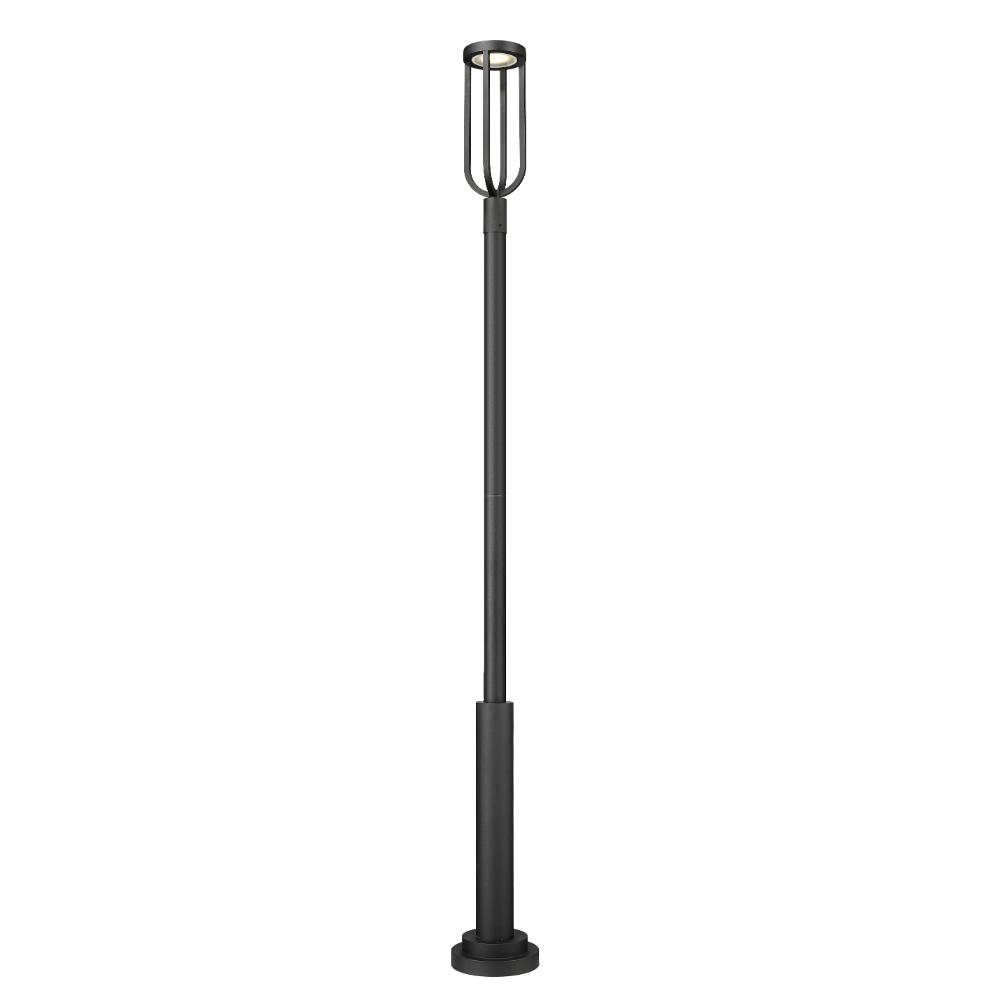 Z-Lite 5005PHB-5010P-BK-LED 1 Light Outdoor Post Mounted Fixture in Sand Black