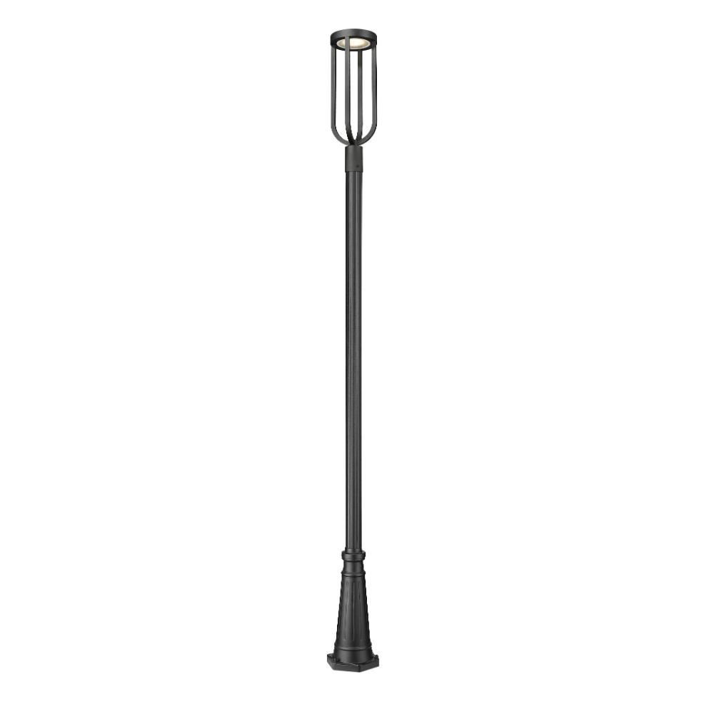 Z-Lite 5005PHB-5011P-BK-LED 1 Light Outdoor Post Mounted Fixture in Sand Black