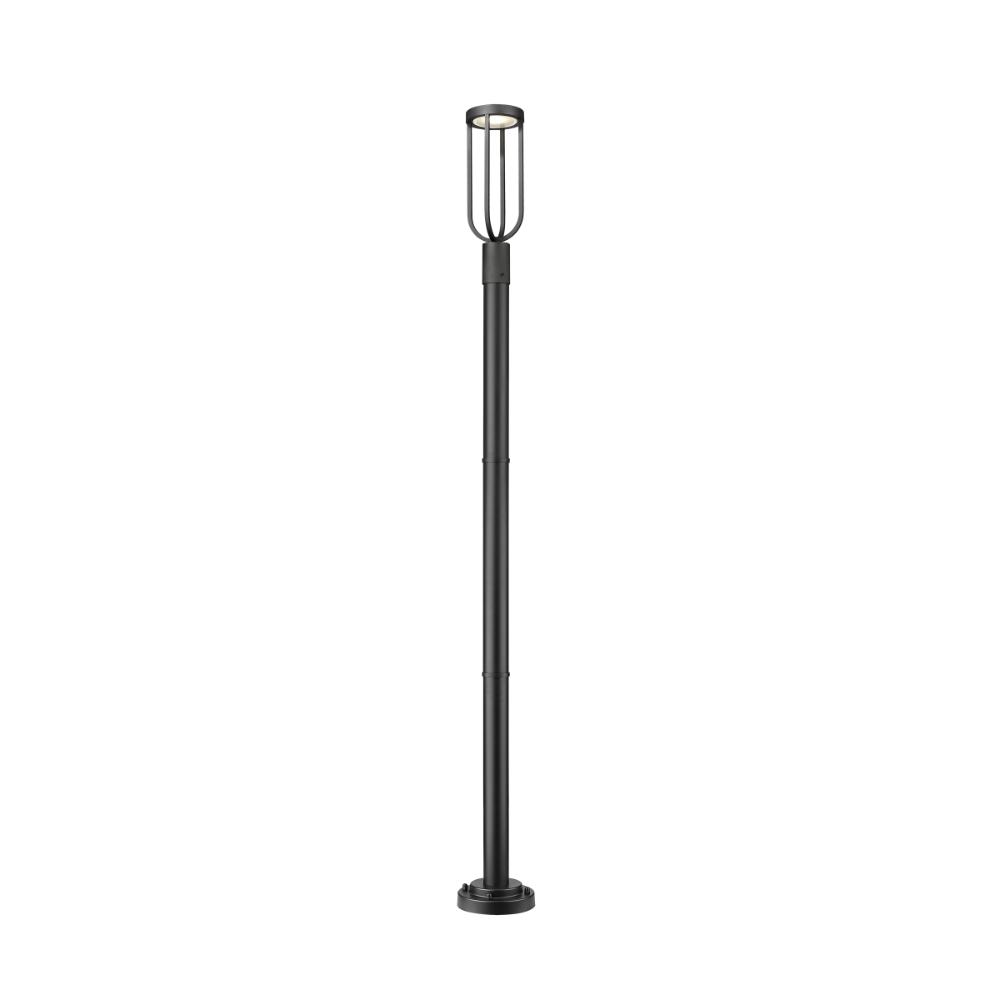 Z-Lite 5005PHM-5012P-BK-LED 1 Light Outdoor Post Mounted Fixture in Sand Black