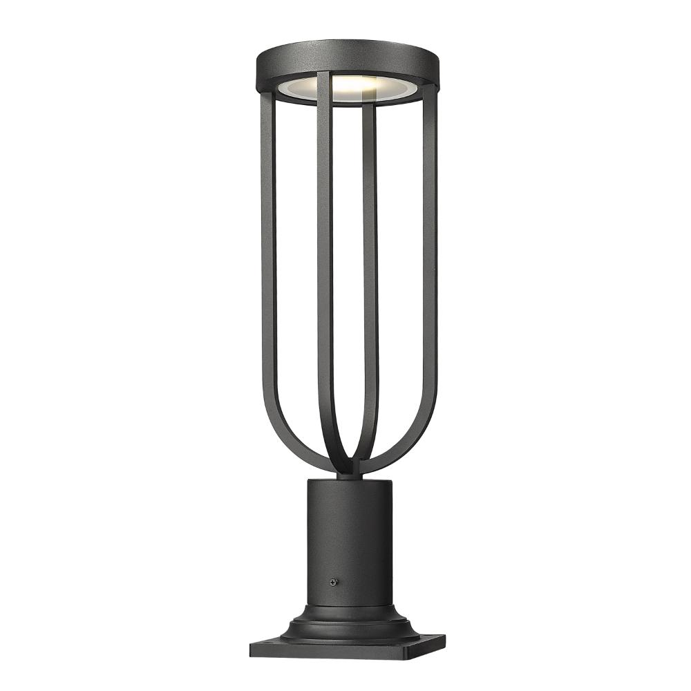 Z-Lite 5005PHM-533PM-BK-LED 1 Light Outdoor Pier Mounted Fixture in Sand Black