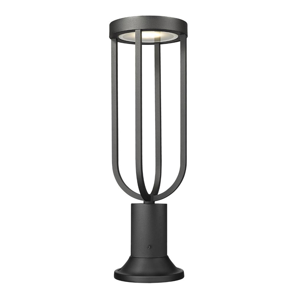 Z-Lite 5005PHM-553PM-BK-LED 1 Light Outdoor Pier Mounted Fixture in Sand Black