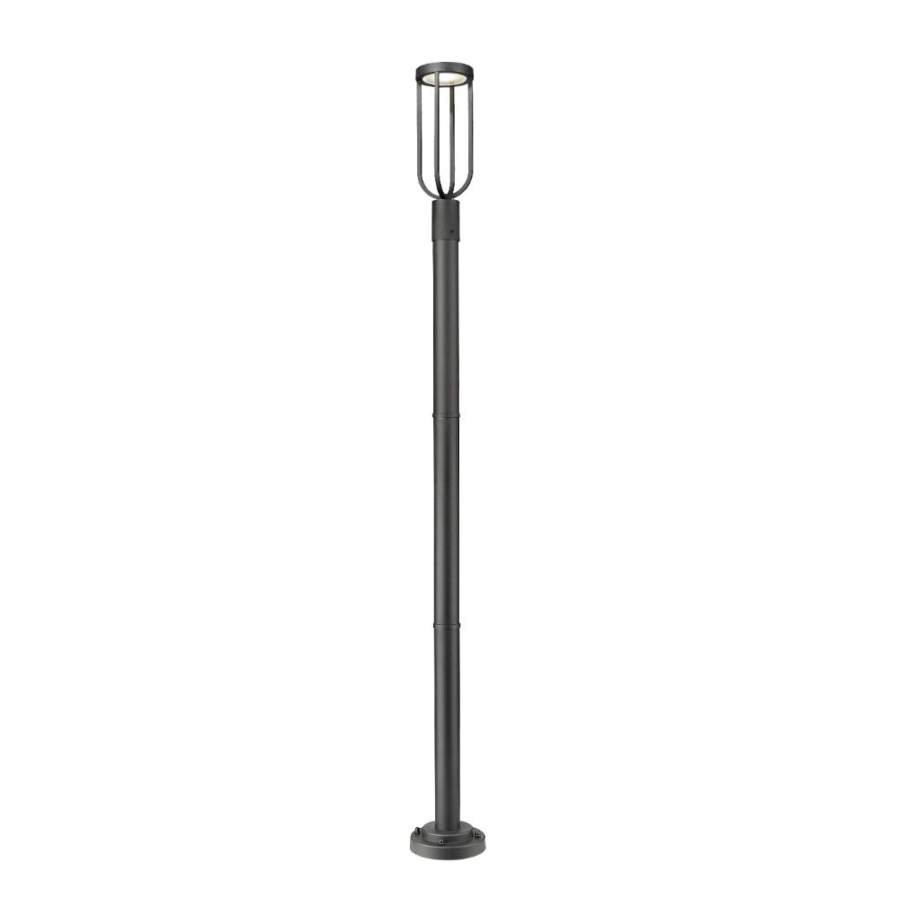 Z-Lite 5005PHM-567P-BK-LED 1 Light Outdoor Post Mounted Fixture in Sand Black