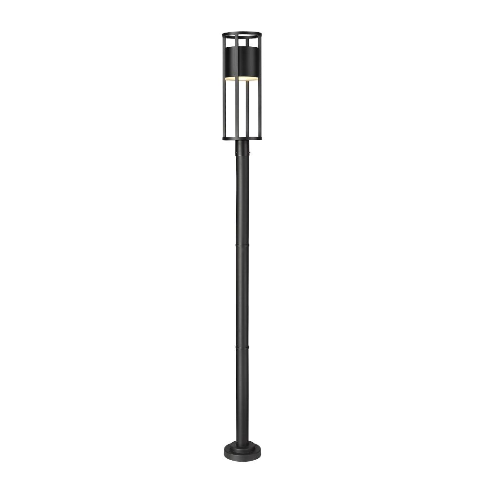 Z-lite 517PHB-567P-BK-LED 1 Light Outdoor Post Mounted Fixture in Black