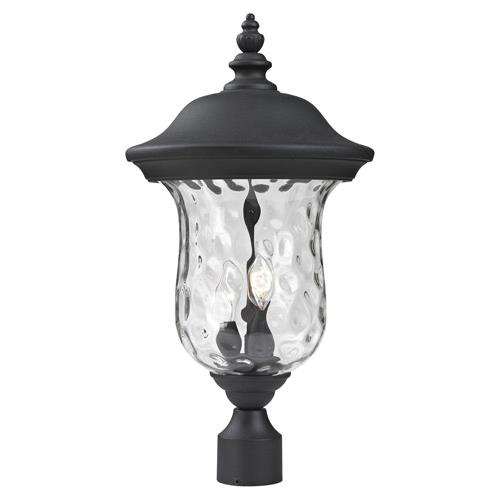 Z-Lite 533PHM-BK Armstrong Outdoor Post Light in Black