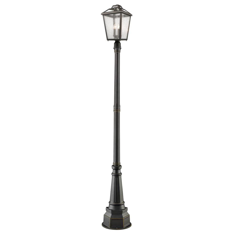 Z-Lite 539PHBR-564P-ORB Bayland Outdoor Post Mounted Fixture in Oil Rubbed Bronze