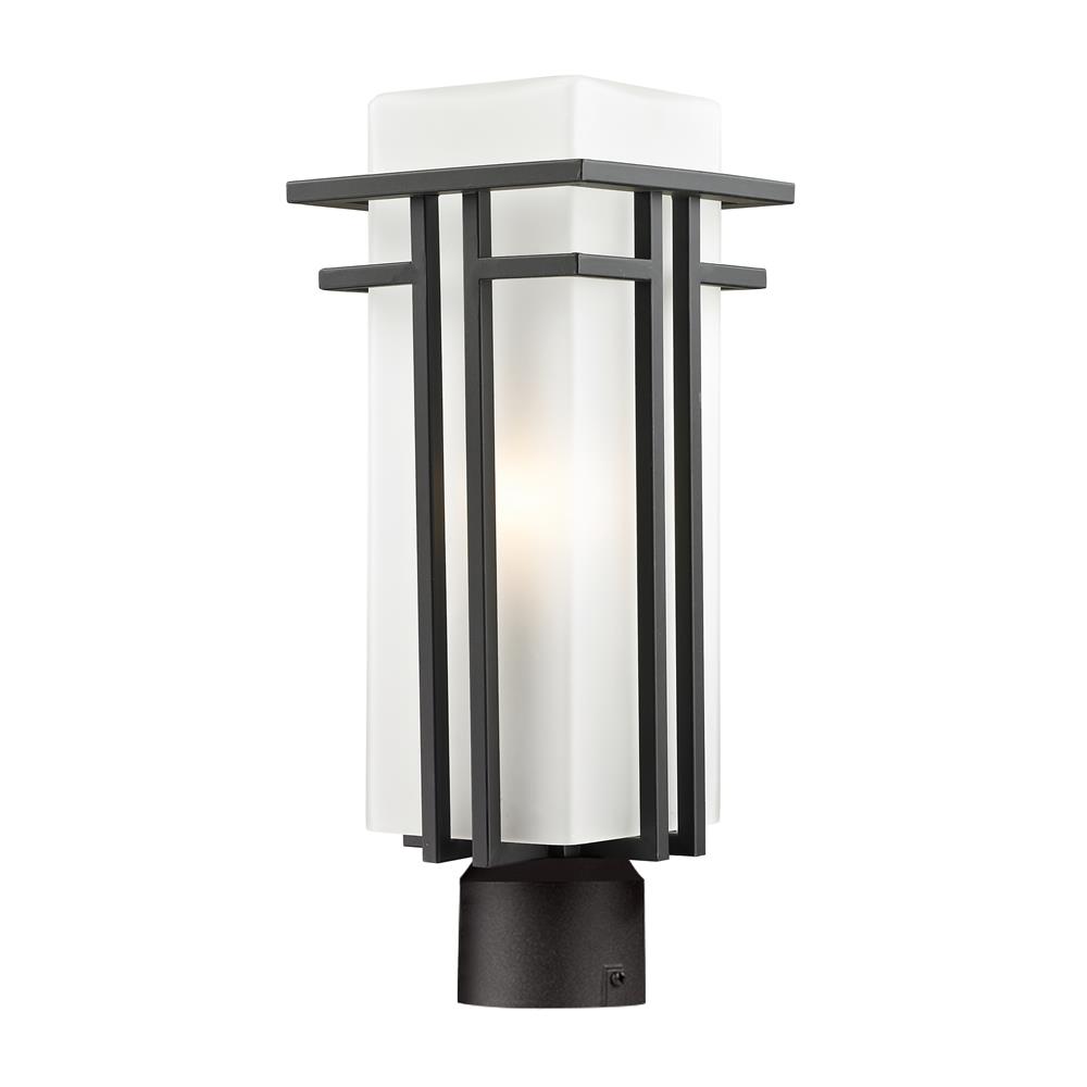 Z-Lite 550PHM-ORBZ-R Abbey Outdoor Post Light in Outdoor Rubbed Bronze