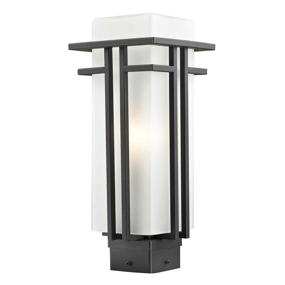 Z-Lite 550PHM-ORBZ Abbey Outdoor Post Light in Outdoor Rubbed Bronze
