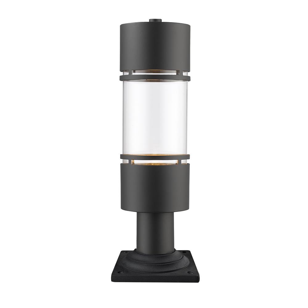 Z-Lite 553PHB-533PM-ORBZ-LE Luminata Outdoor LED Post Mount Light in Oil Rubbed Bronze