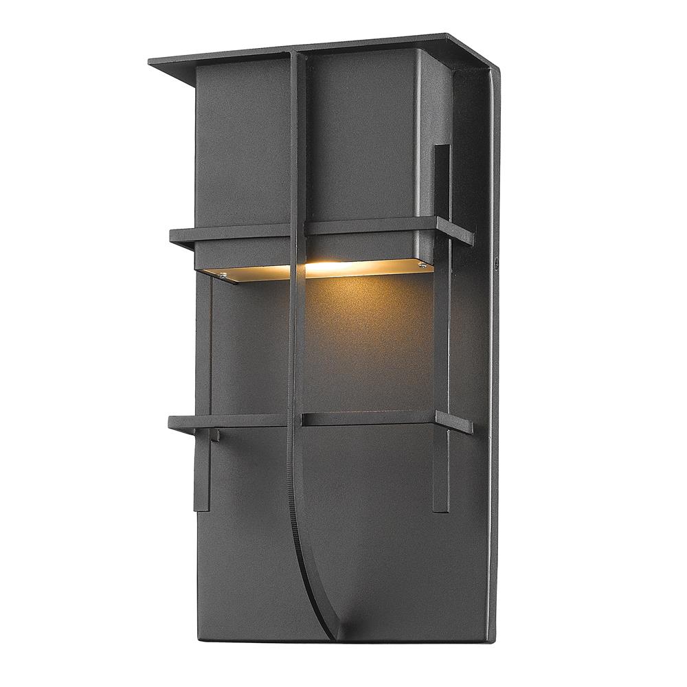 Z-Lite Stillwater  558B-BK-LED 1 Light Outdoor Wall Sconce in Black