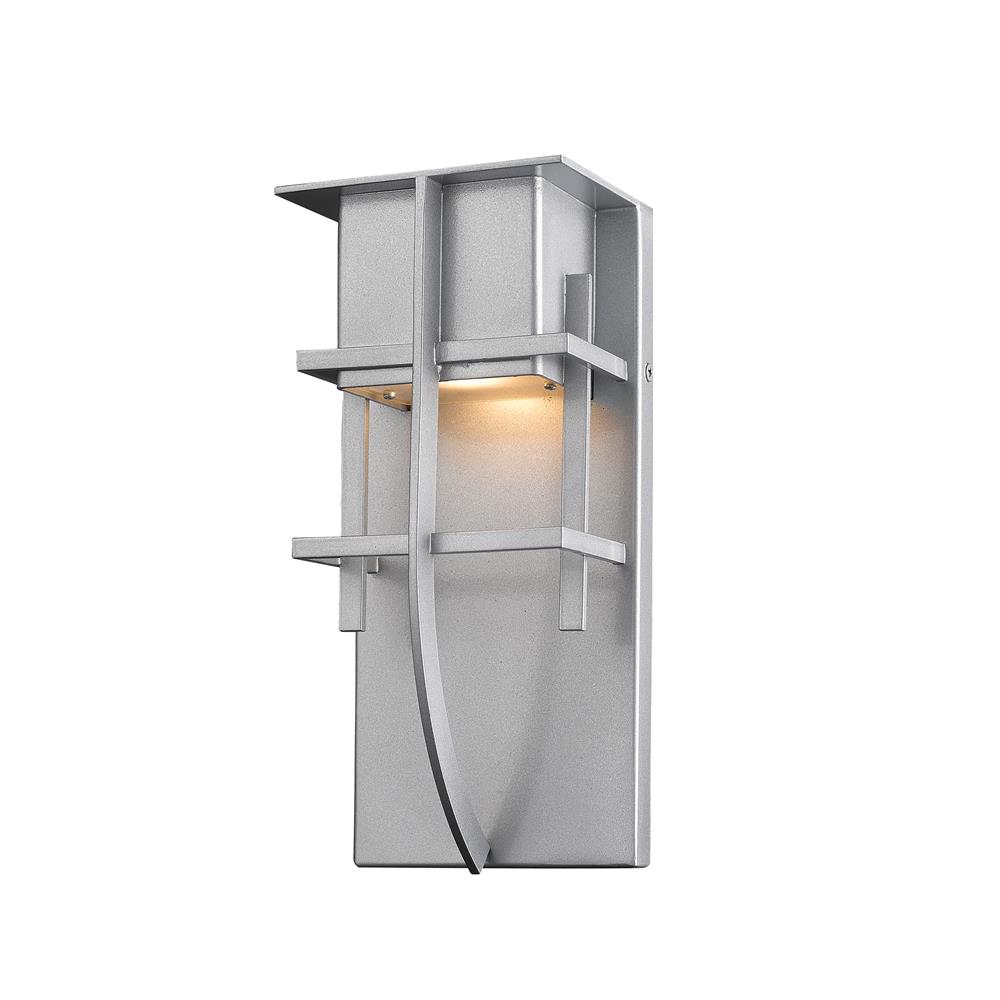 Z-Lite Stillwater  558S-SL-LED 1 Light Outdoor Wall Sconce in Silver