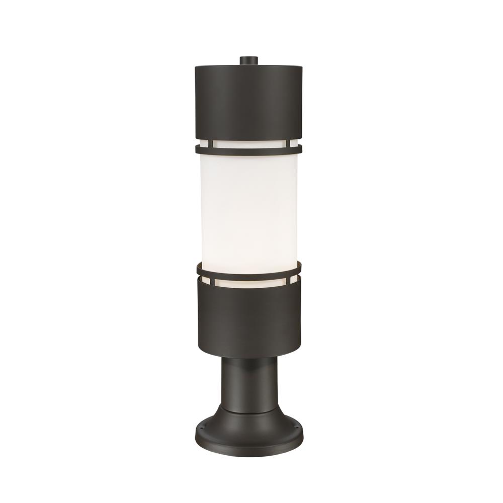 Z-Lite 560PHB-553PM-DBZ-LED Luminata Outdoor LED Post Mount Light with Pier Mount in Deep Bronze