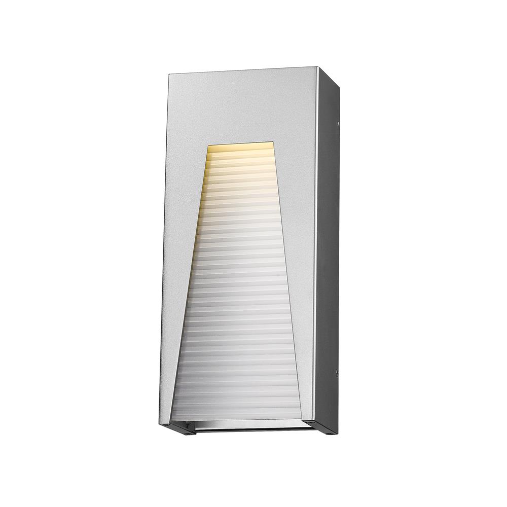 Z-Lite 561B-SL-SL-FRB-LED Millenial 1 Light Outdoor Wall Light in Silver