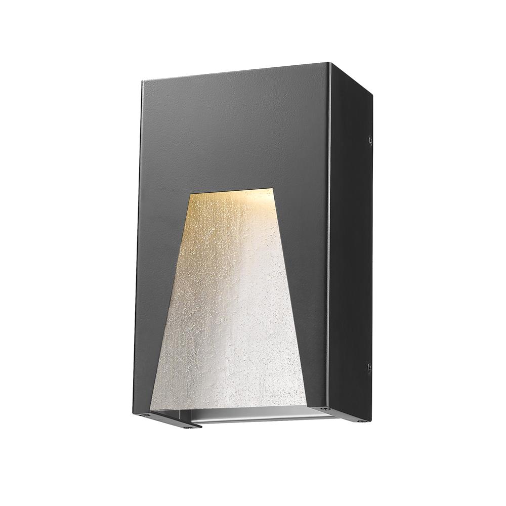 Z-Lite 561S-BK-SL-SDY-LED Millenial 1 Light Outdoor Wall Light in Black Silver