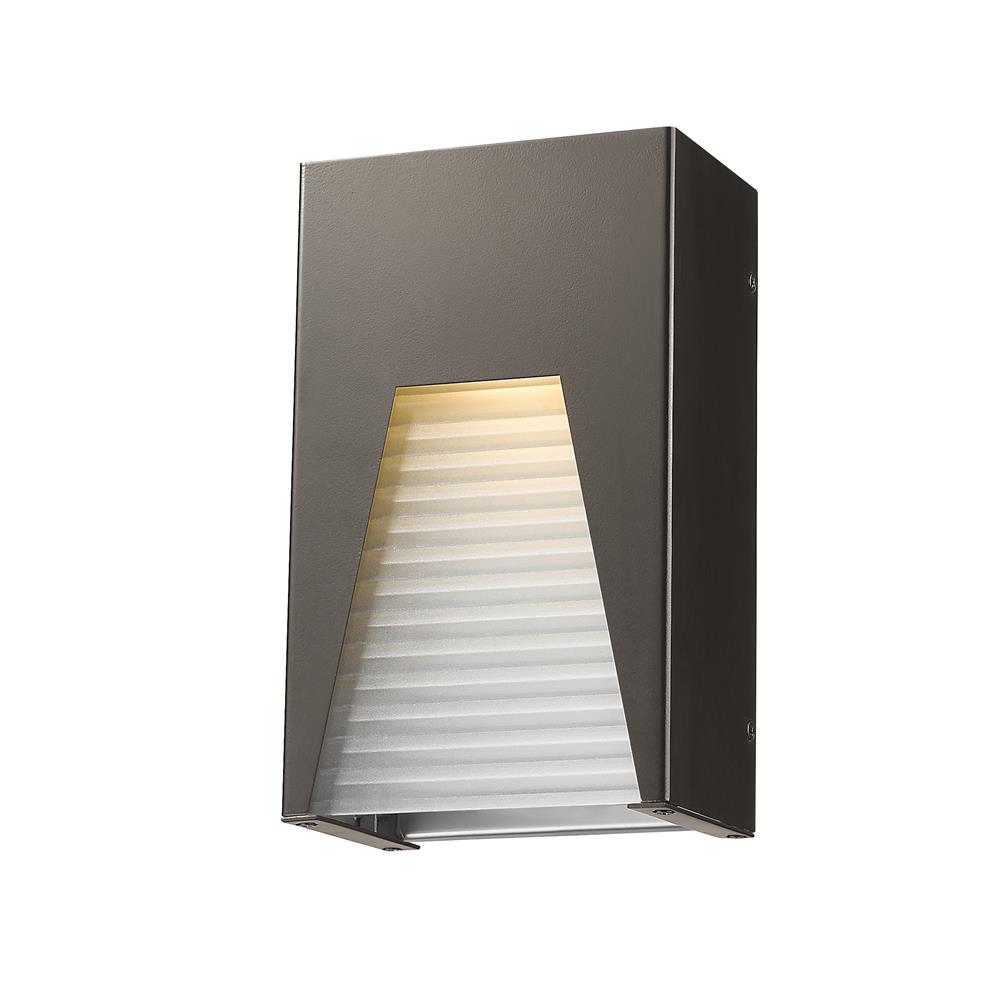 Z-Lite 561S-DBZ-SL-FRB-LED Millenial 1 Light Outdoor Wall Light in Bronze Silver