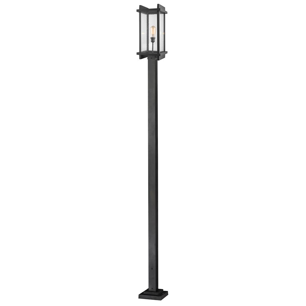 Z-Lite 565PHBS-536P-BK Fallow Outdoor Post Mounted Fixture in Black