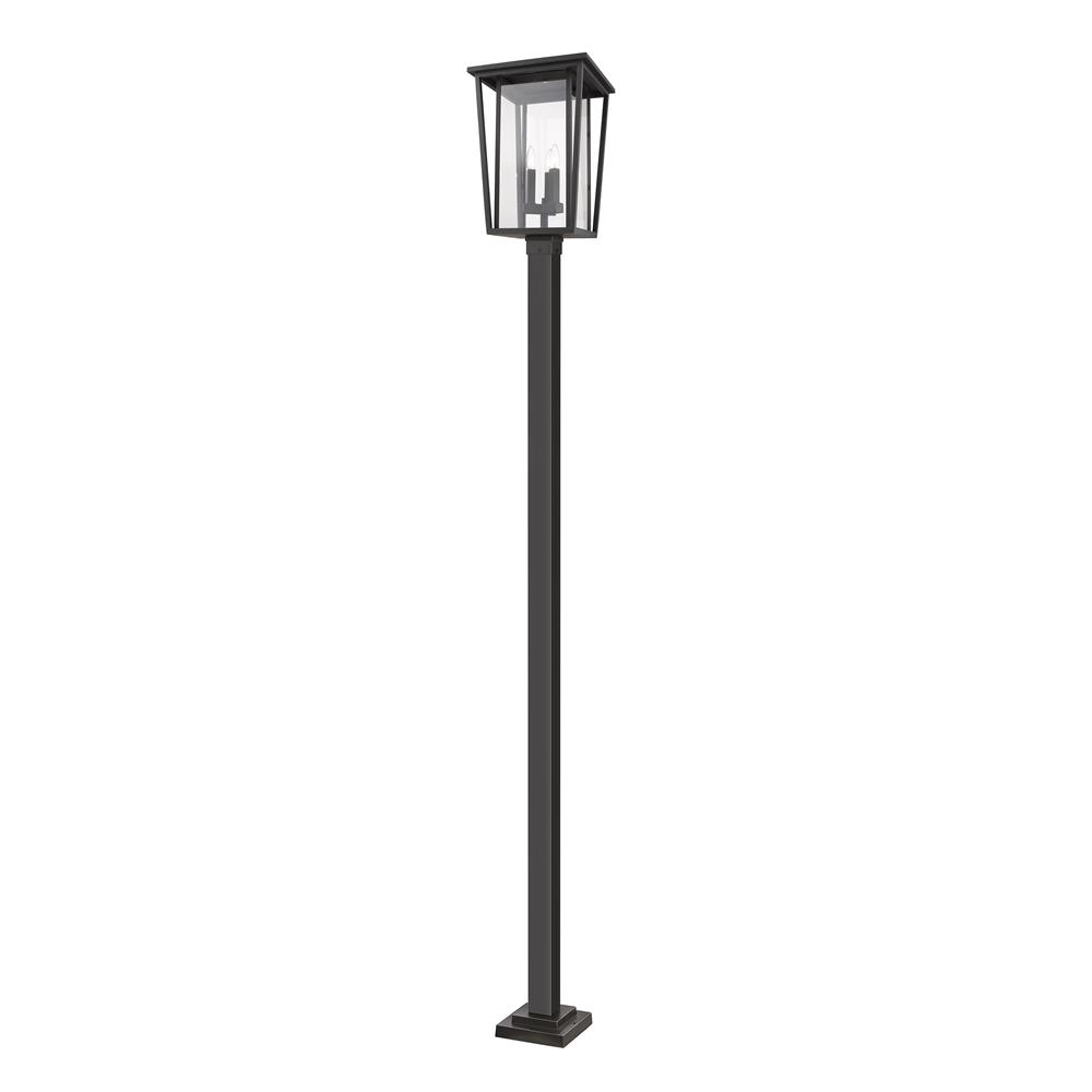 Z-Lite 571PHXLS-536P-ORB Seoul 3 Light Outdoor Post Mounted Fixture in Oil Rubbed Bronze
