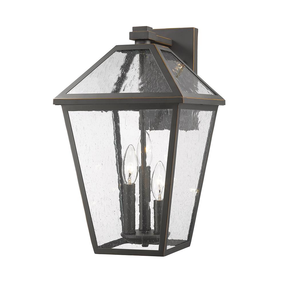 Z-Lite 579B-ORB  Rubbed Bronze 3 Light Outdoor Wall Sconce