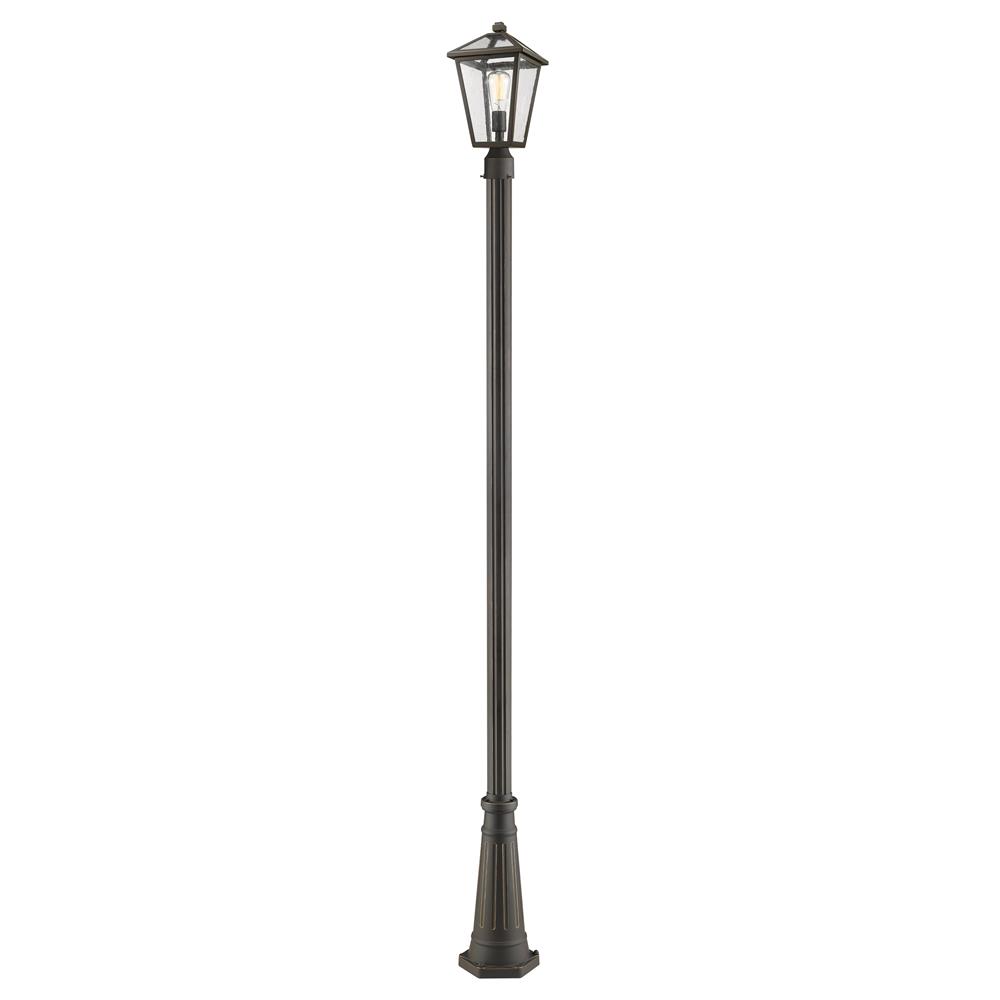 Z-Lite 579PHMR-519P-ORB  Rubbed Bronze 1 Light Outdoor Post Mounted Fixture