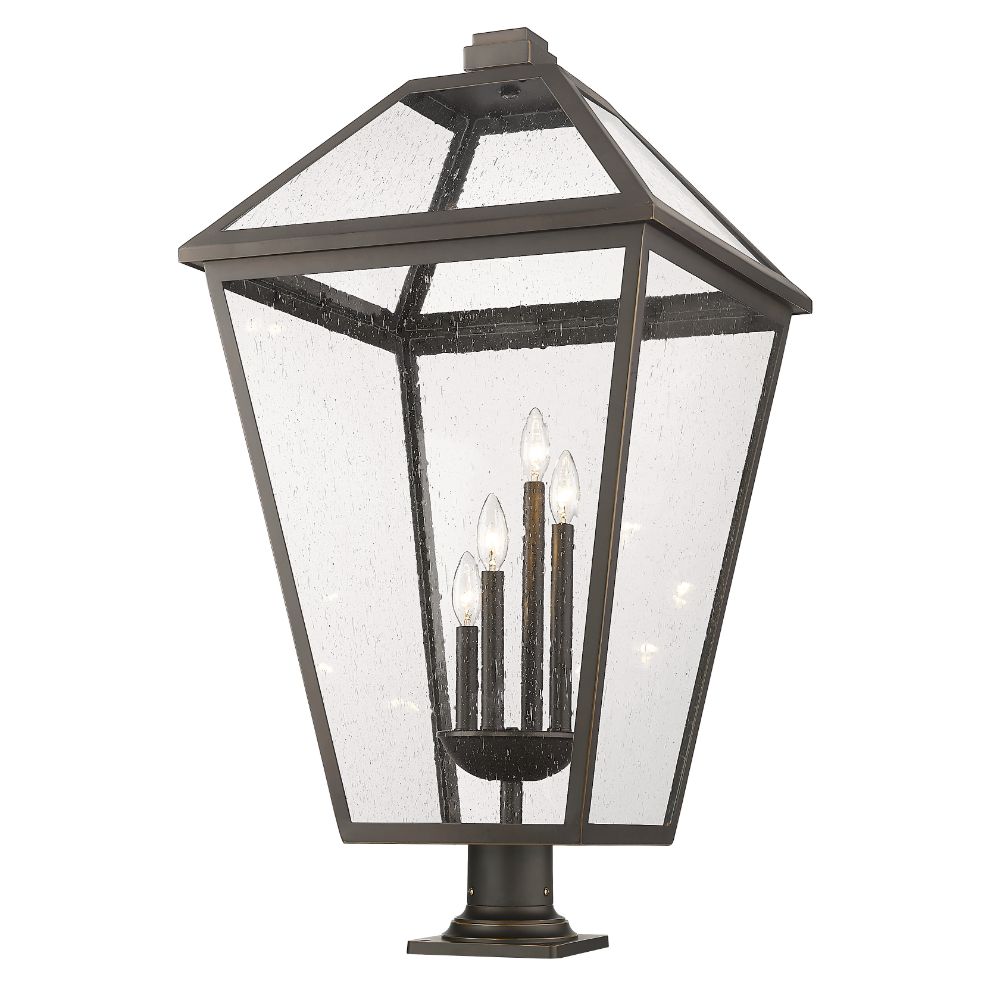 Z-Lite 579PHXLXR-533PM-ORB 4 Light Outdoor Pier Mounted Fixture in Oil Rubbed Bronze