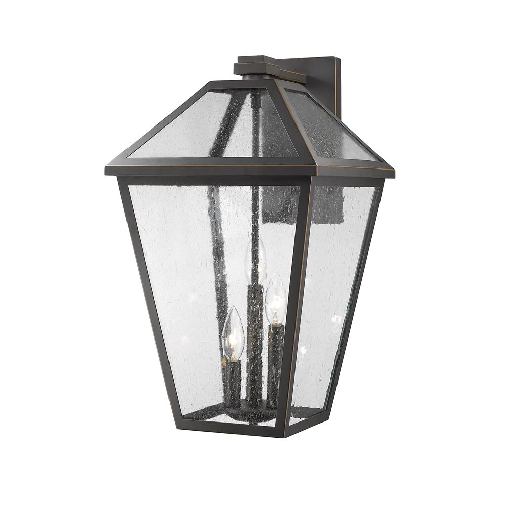 Z-Lite 579XL-ORB  Rubbed Bronze 3 Light Outdoor Wall Sconce