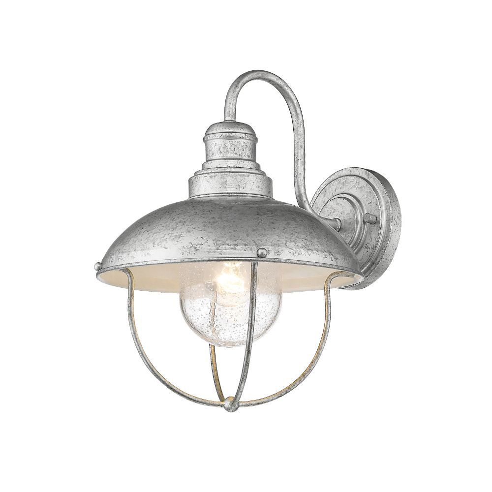 Z-lite 590M-GV 1 Light Outdoor Wall Sconce in Galvanized