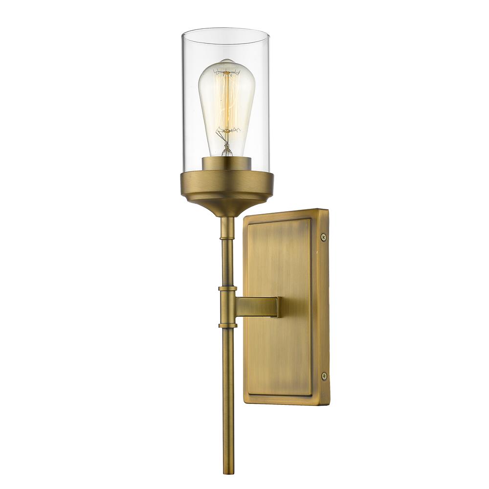 Z-Lite 617-1S-FB Calliope Wall Sconce in Foundry Brass