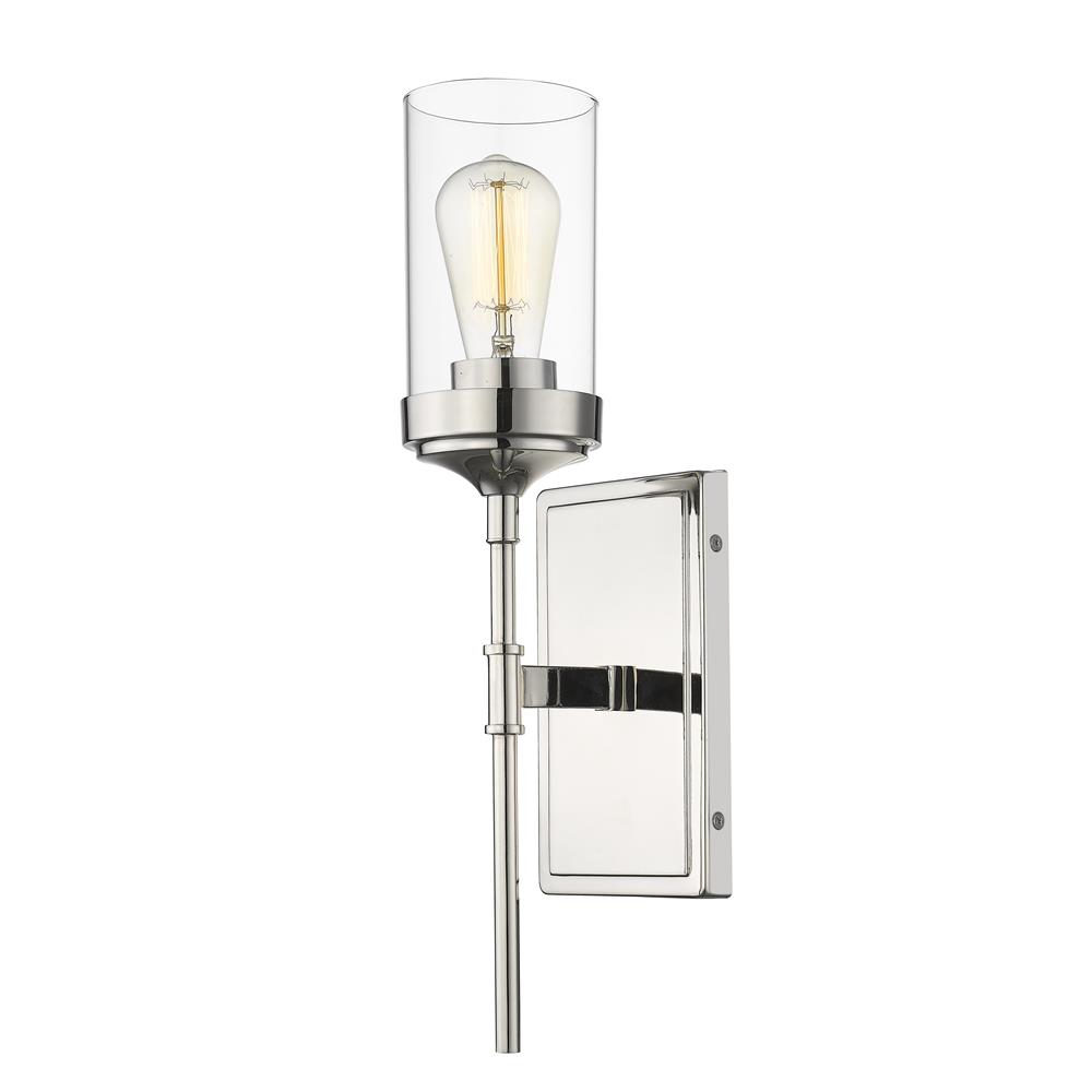 Z-Lite 617-1S-PN Calliope Wall Sconce in Polished Nickel