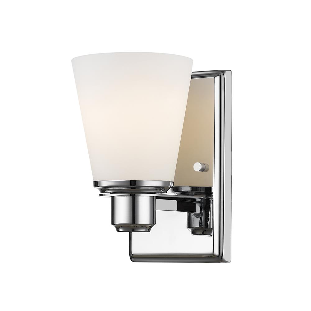 Z-Lite 7001-1S-CH 3 Light Wall Sconce in Chrome