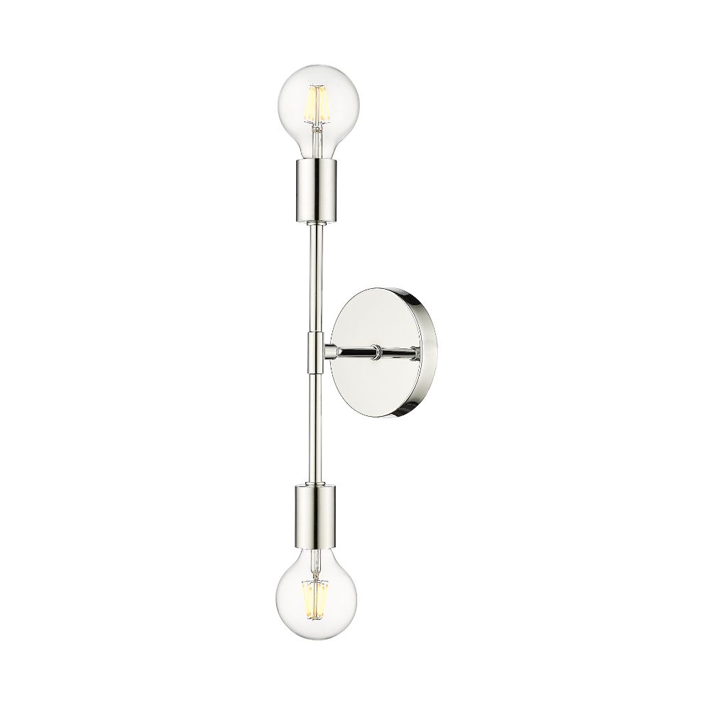 Z-Lite 731-2S-CH 2 Light Wall Sconce in Chrome