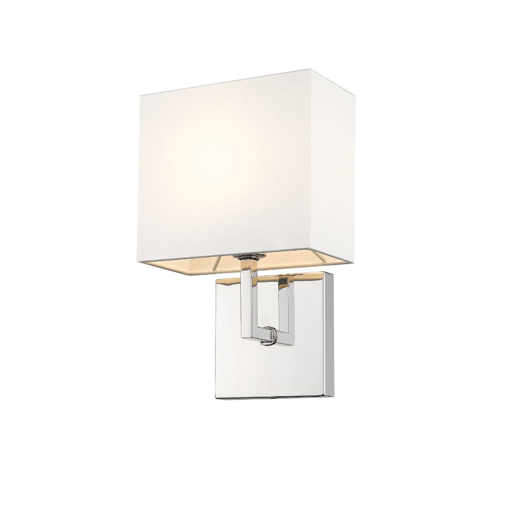 Z-Lite 815-1S-PN 1 Light Wall Sconce in Polished Nickel