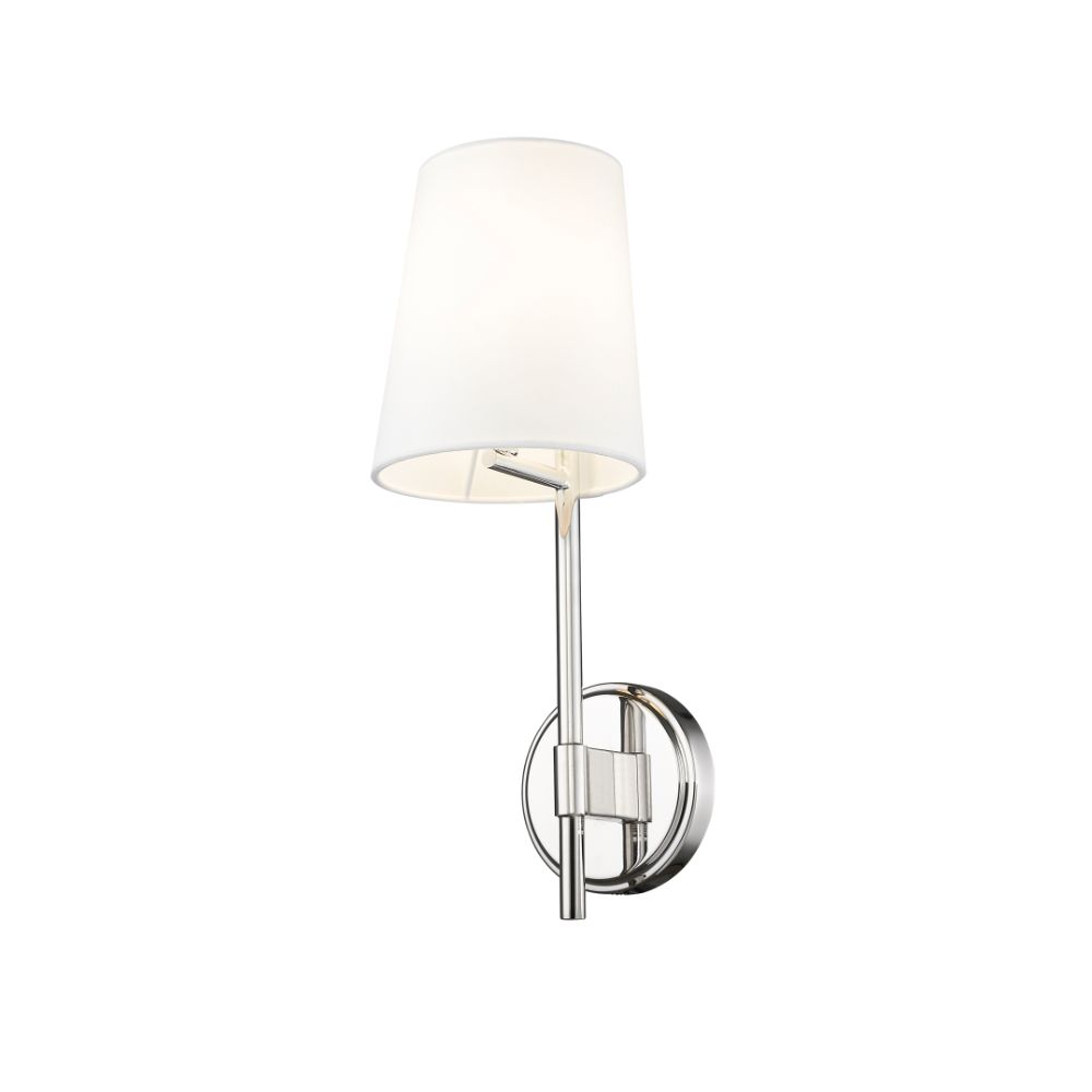 Z-Lite 816-1S-PN 1 Light Wall Sconce in Polished Nickel