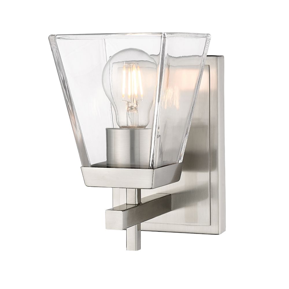 Z-lite 819-1S-BN 1 Light Wall Sconce in Brushed Nickel