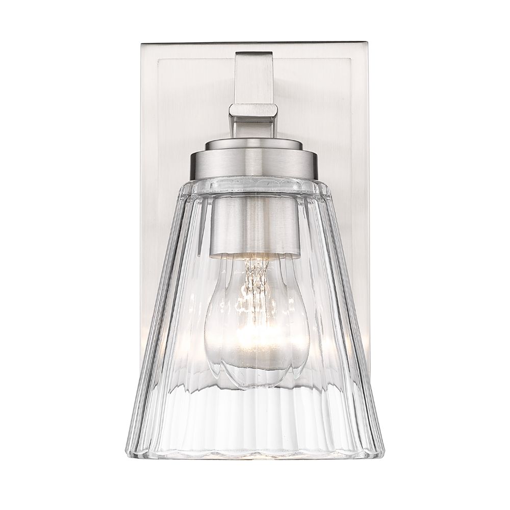 Z-Lite 823-1S-BN 1 Light Wall Sconce in Brushed Nickel